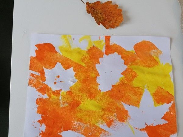 Peinture Sur Feuilles